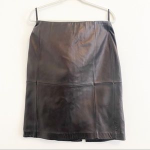 BGSD Leather Pencil Skirt